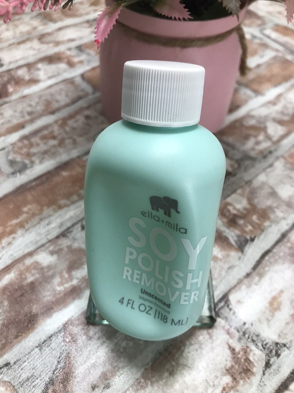 Soy Nail Polish Remover Non-Acetone Nail Polish Remover Non-Toxic Fingernail 4oz